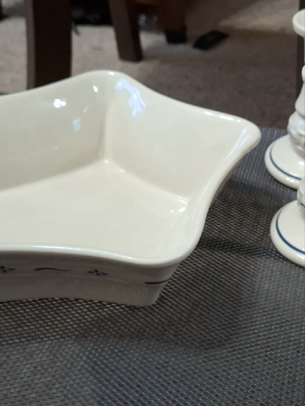 Longaberger Cream Ceramic Serving Dish
